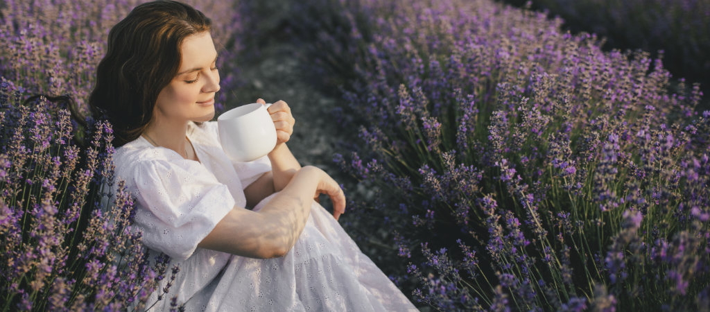 café y lavanda