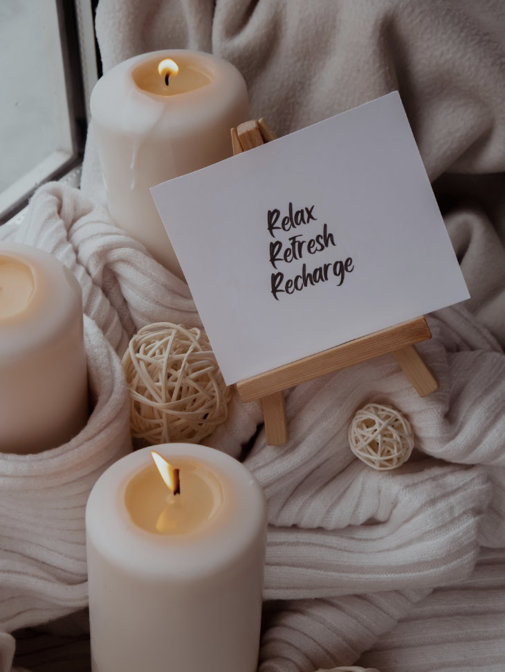 relax, refresh and recharge